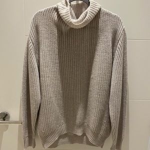 selling Aritzia Montpellier Turtleneck Sweater in Heather Birch